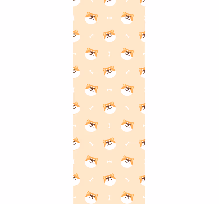 Fun Pattern Dogs Wallpaper - TenStickers