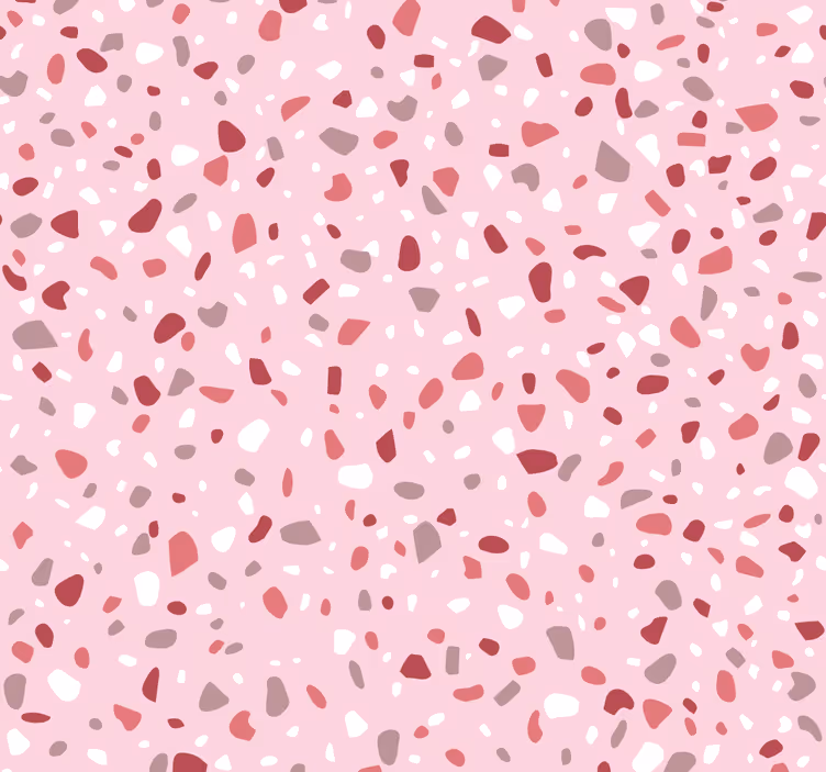 Terrazzo Textured polka dots wallpaper - TenStickers