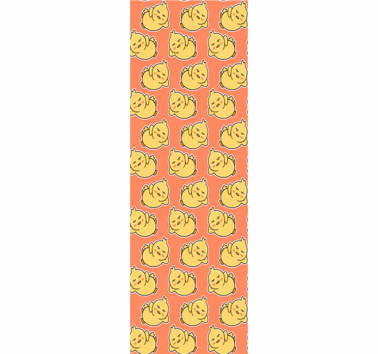Cartoon Bird Pattern Wallpaper - TenStickers