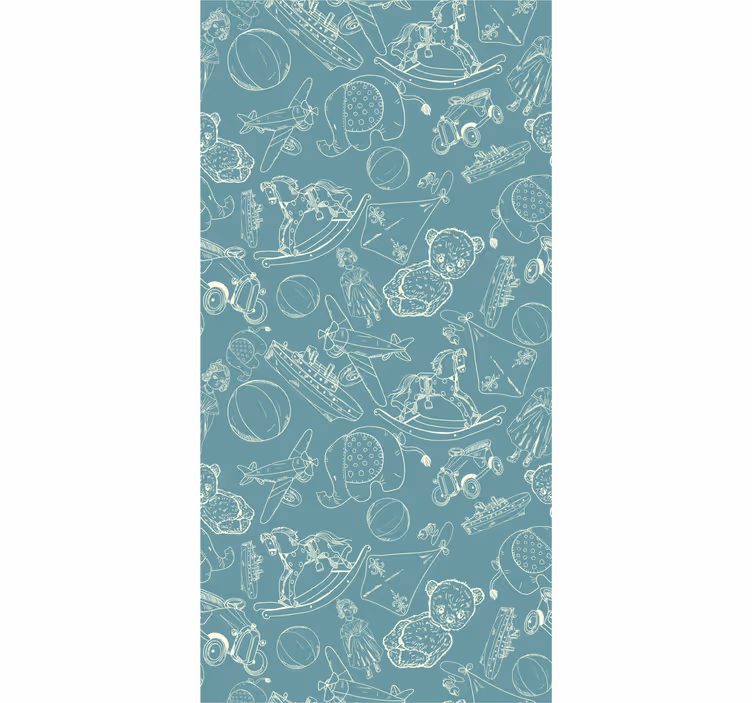 Playful Childhood Imagery children's wallpaper - TenStickers