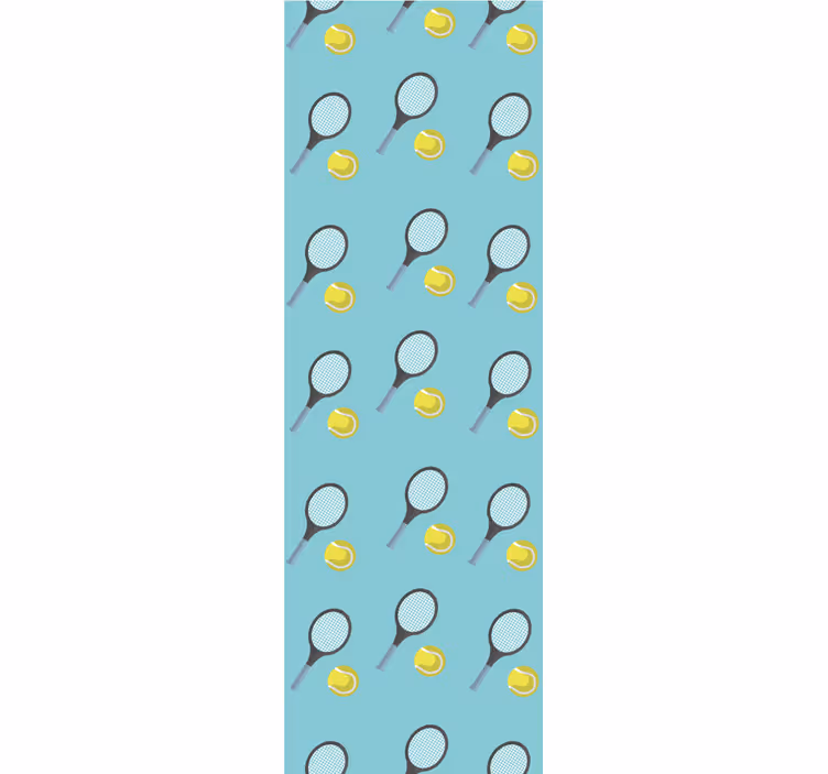 Tennis Pattern art wallpaper - TenStickers