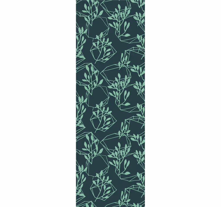 Geometric wallpaper geometric foliage pattern - TenStickers