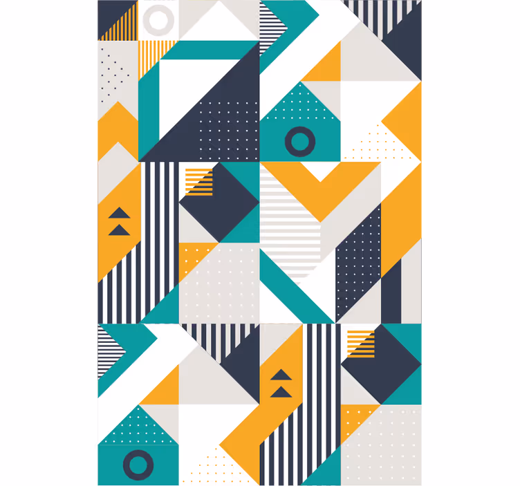 Geometric wallpaper geometric set - TenStickers