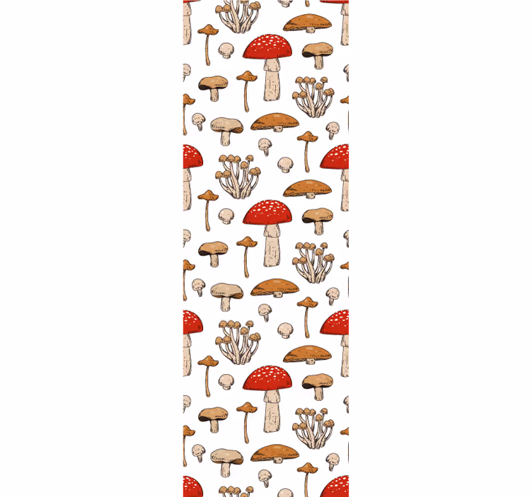 Mushroom Variety animals wallpaper - TenStickers