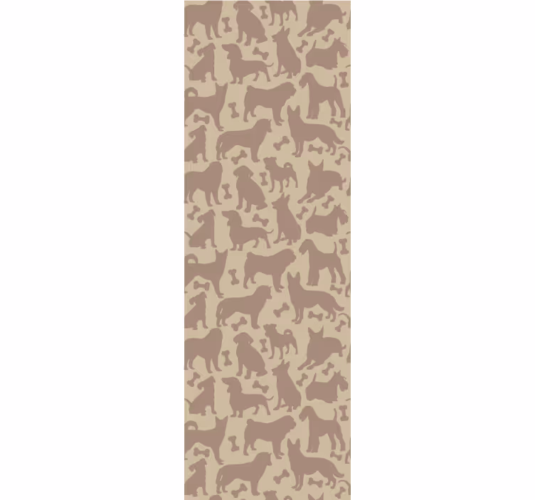 Feline Motifs cute dog wallpaper - TenStickers