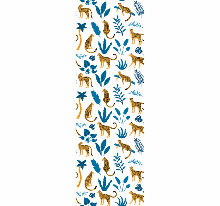 Jungle Fauna Flora animals wallpaper - TenStickers