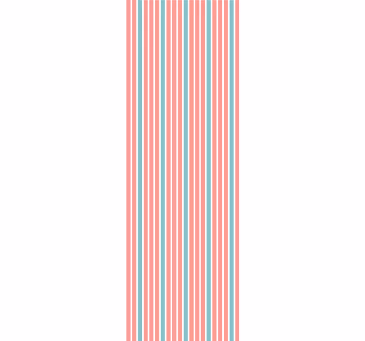 Striped Bedroom Ambiance wallpaper horizontal stripes - TenStickers