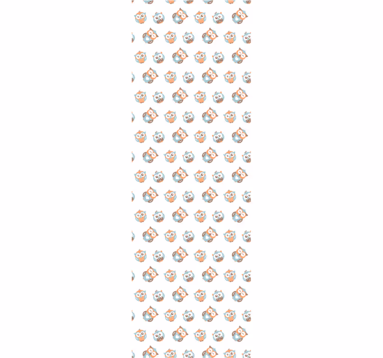 Owl Pattern children's wallpaper - TenStickers