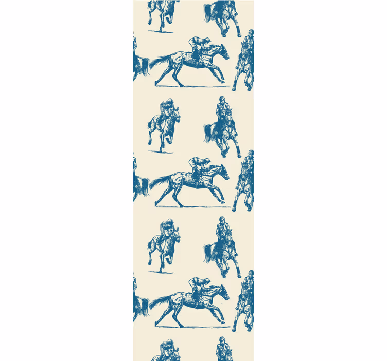 Equestrian Sketches horses wallpaper - TenStickers
