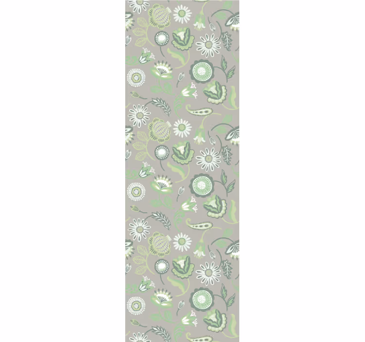 Floral Greenery Concept floral wallpaper - TenStickers