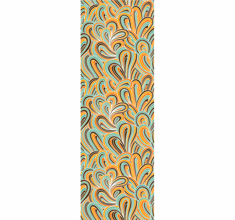 Swirling Motif abstract wallpaper - TenStickers