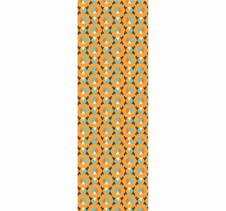 Geometric wallpaper geometric retro print - TenStickers