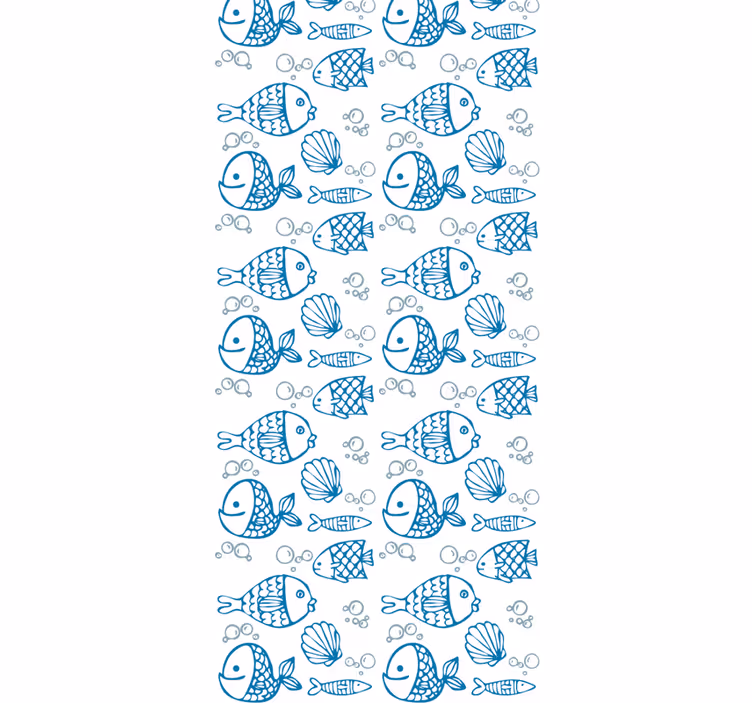 Aquatic Friends fishes wallpaper - TenStickers