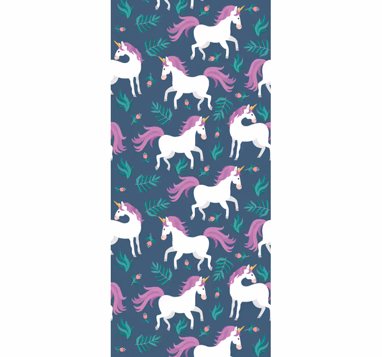 Magical Unicorns horses wallpaper - TenStickers