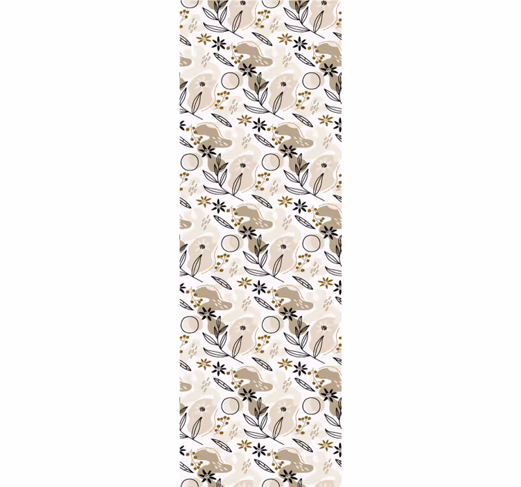 Leaves wallpaper botanical wildlife design - TenStickers