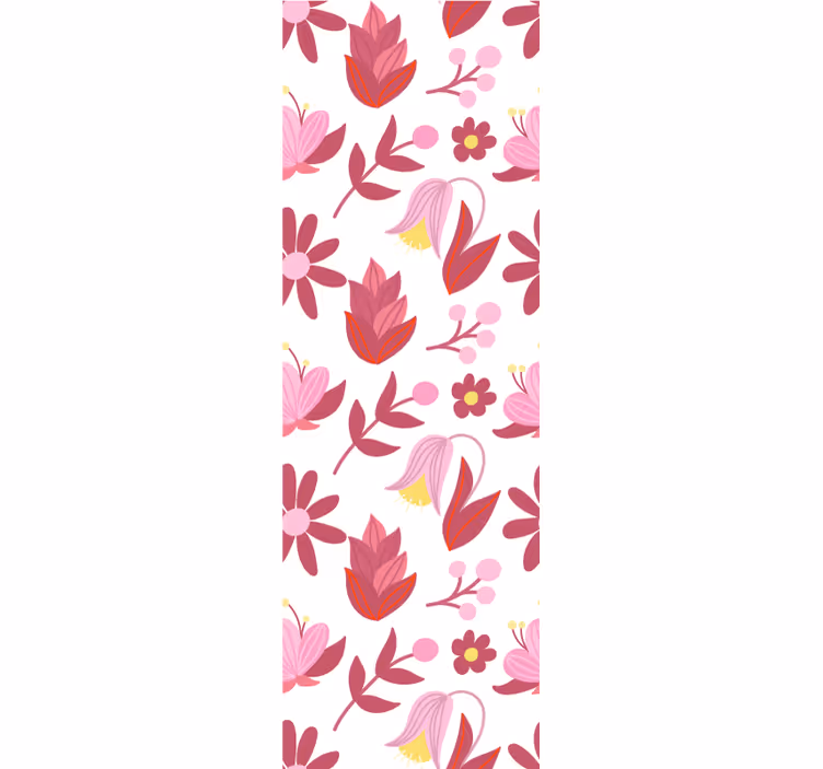 Pink bouquet arrangement floral wallpaper - TenStickers