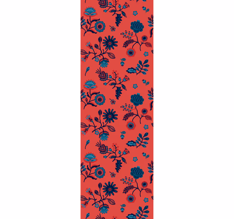 Floral wallpaper with floral pattern overlay - TenStickers