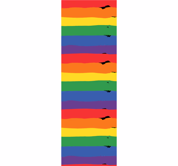 Wallpaper striped rainbow striped background - TenStickers