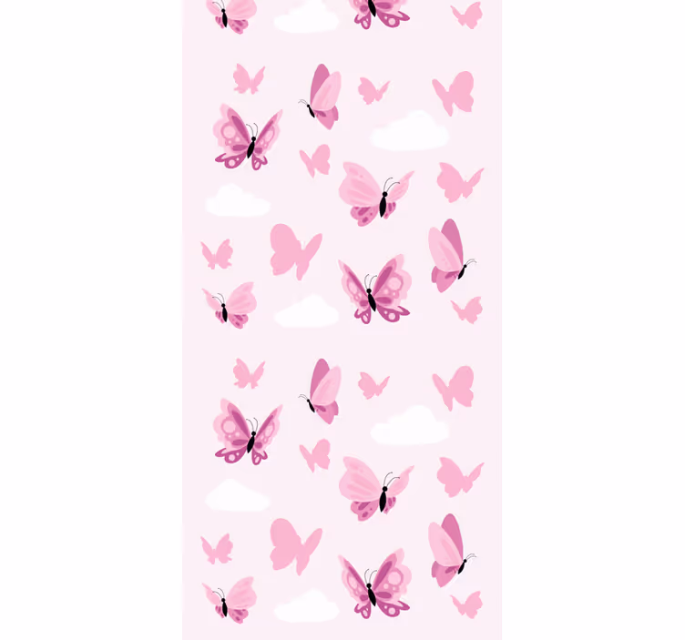 Butterflies wallpaper fluttering butterflies - TenStickers