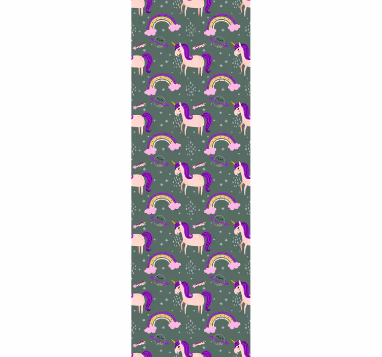 Mythical Creatures and Colorful Arches animals wallpaper - TenStickers