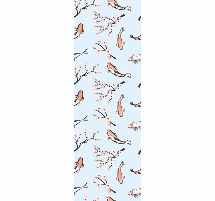 Japanese Nature birds in wallpaper - TenStickers