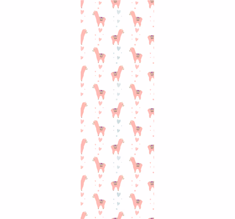 Playful Llama Motif animals wallpaper - TenStickers