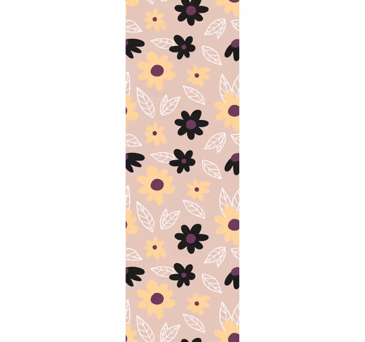 Floral Minimalist Style floral wallpaper - TenStickers