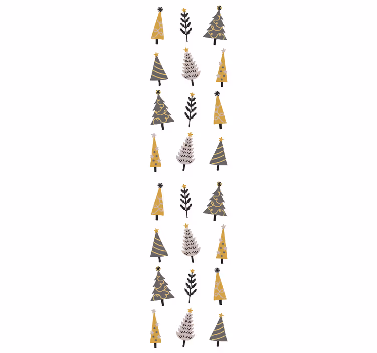 Holiday christmas wallpaper holiday tree design - TenStickers