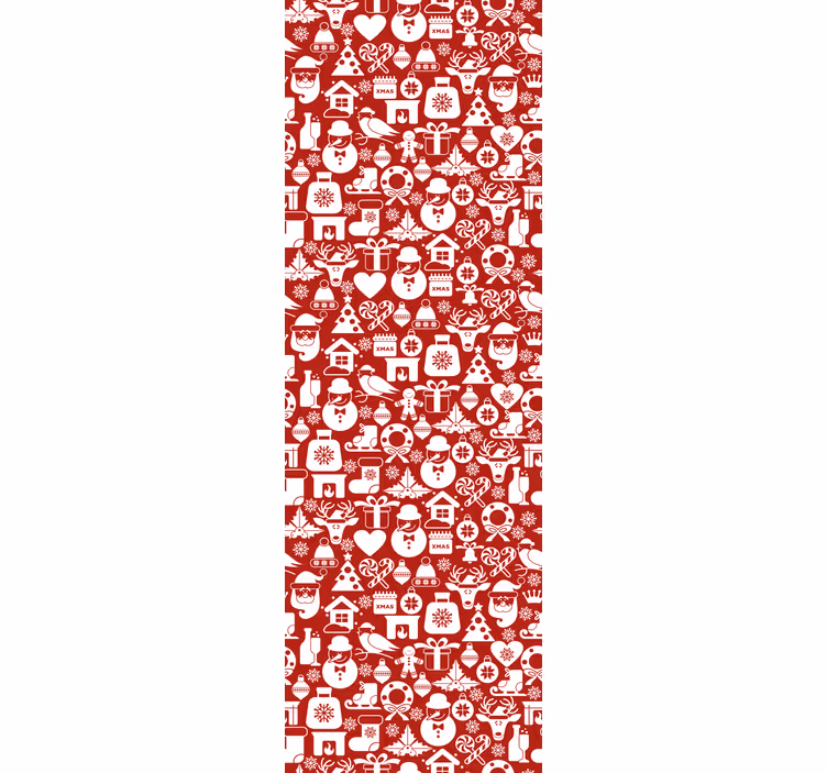 Festive holiday patterns holiday christmas wallpaper - TenStickers