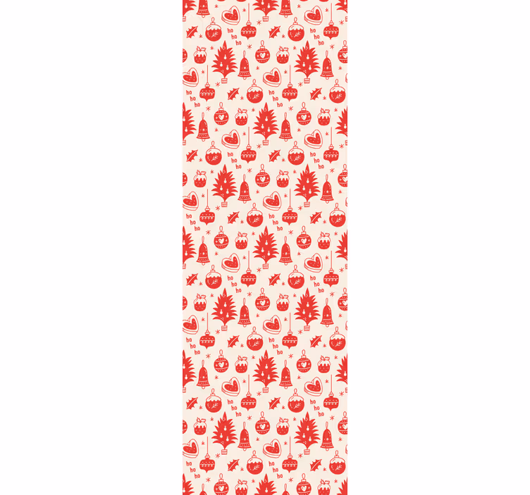 Festive Season Patterns holiday christmas wallpaper - TenStickers