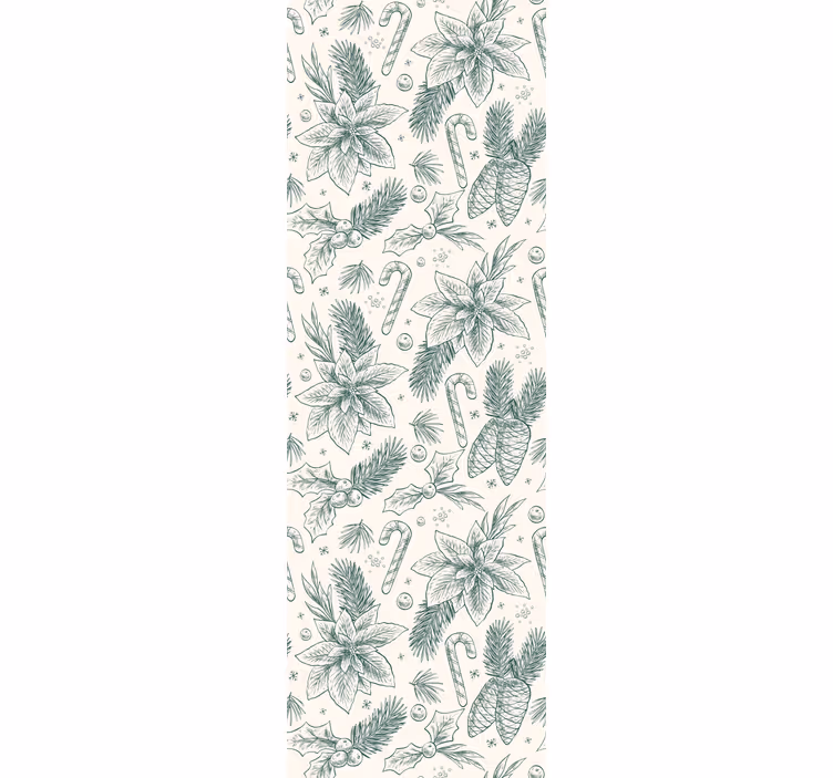 Holiday christmas wallpaper holiday botanical design - TenStickers