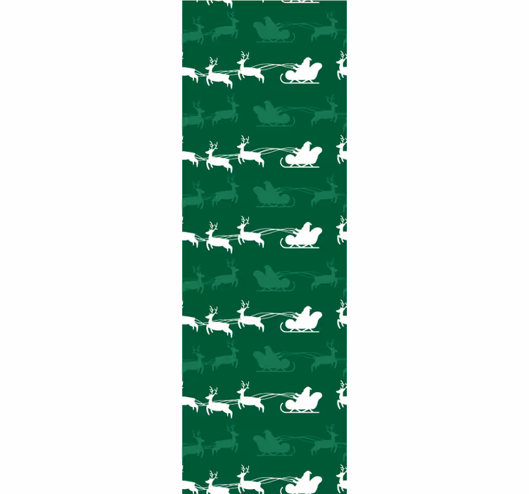 Holiday Sleigh Motif holiday christmas wallpaper - TenStickers