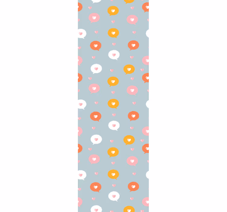 Floral polka pattern polka dots wallpaper - TenStickers