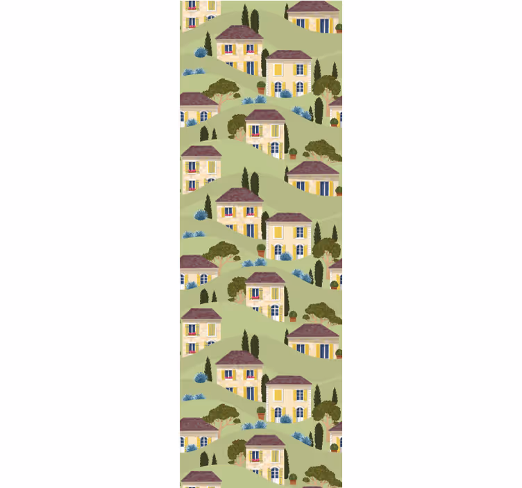 Children's wallpaper country villa design - TenStickers