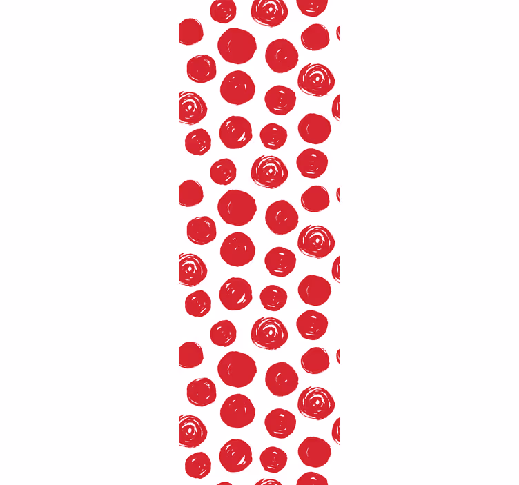 Floral Dot Pattern flowers wallpaper - TenStickers