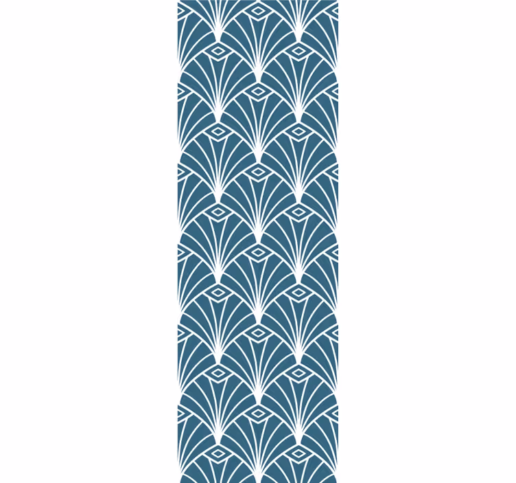 Abstract Peacock Feathers in Geometry geometric wallpaper - TenStickers