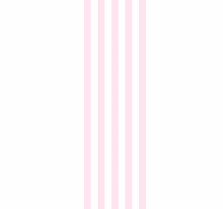 Stripe wallpaper Nordic pink and white vertical wallpaper - TenStickers