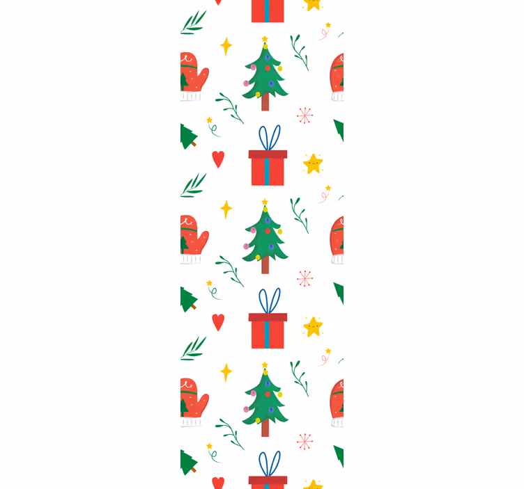 Festive Season Motifs holiday christmas wallpaper - TenStickers