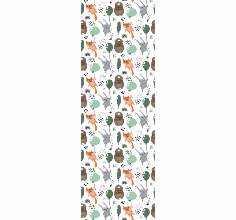 Forest Animal Motifs animals wallpaper - TenStickers
