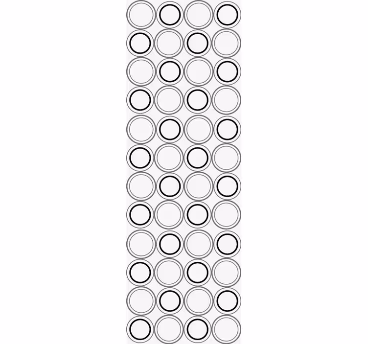Concatenated pattern polka dots wallpaper - TenStickers