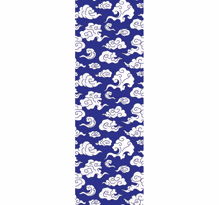 Cloudy Motif Pattern wallpaper new york - TenStickers