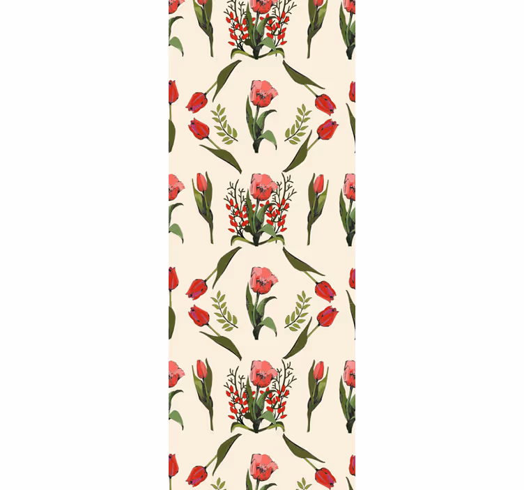 Flower bunch composition master bedroom wallpaper - TenStickers