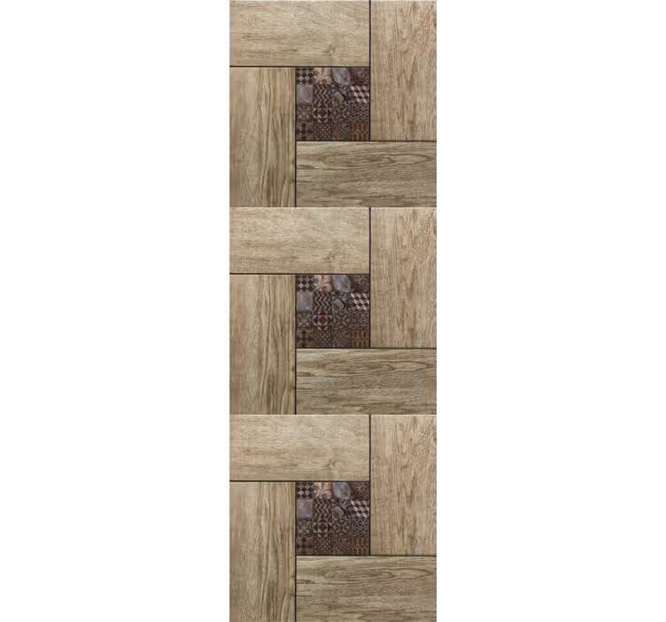 Imitation Wood Panels wood effect wallpaper - TenStickers