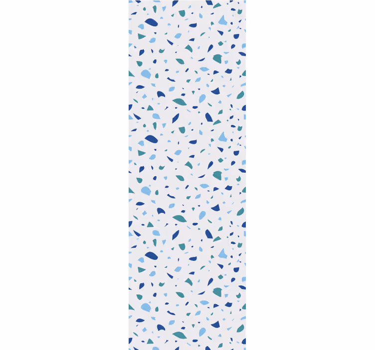 Blue simple terrazzo textured wallpaper - TenStickers