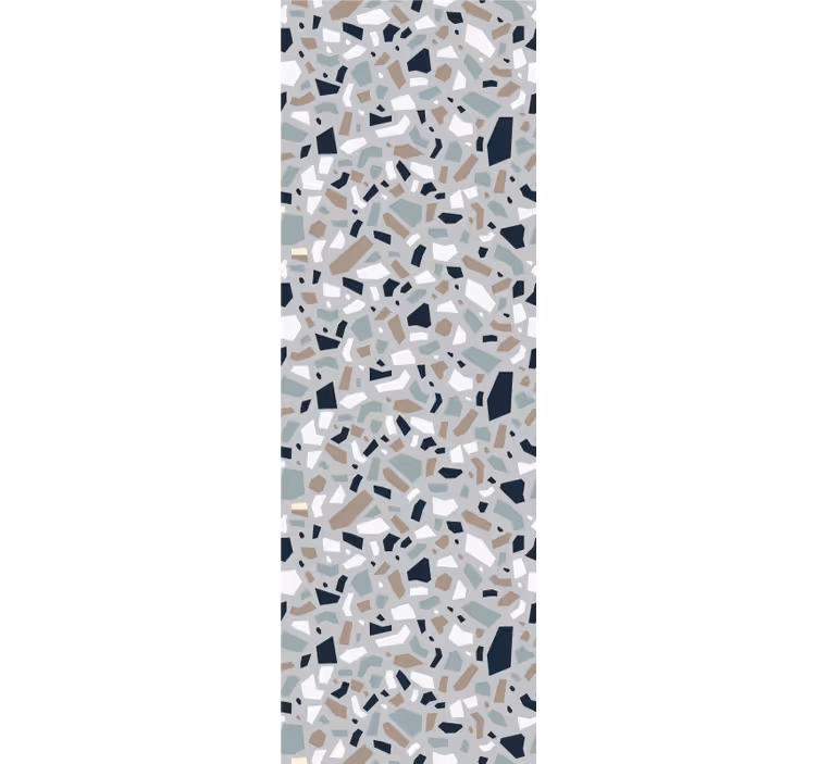 Gray elegant terrazzo textured wallpaper - TenStickers