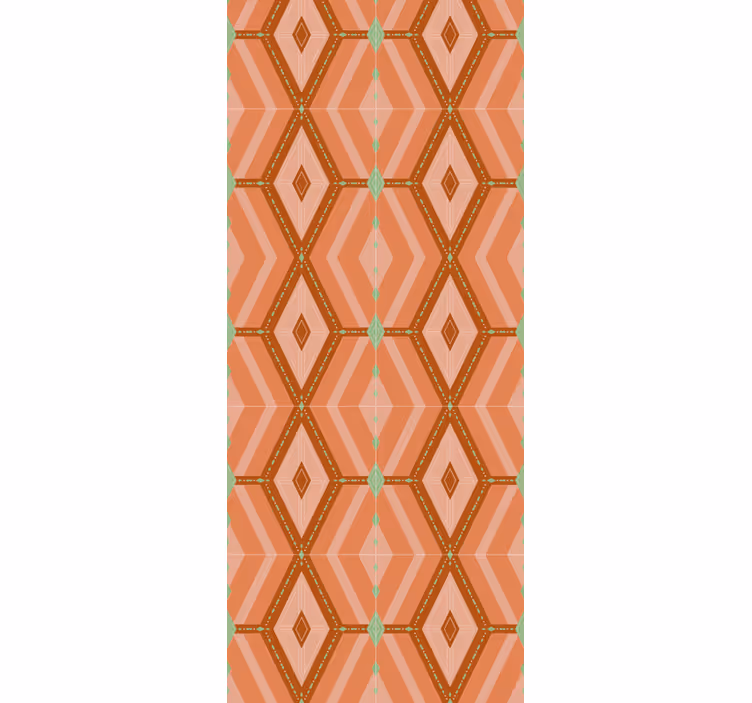 Diamond Patterned Design geometric wallpaper - TenStickers