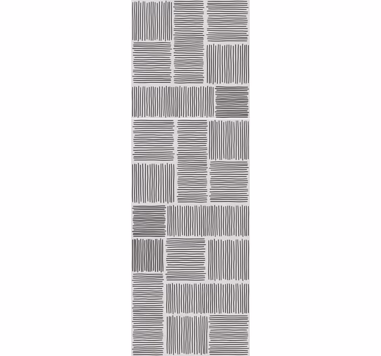 Wallpaper striped square patterns - TenStickers