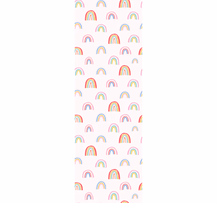 Colorful rainbow patterns children's wallpaper - TenStickers