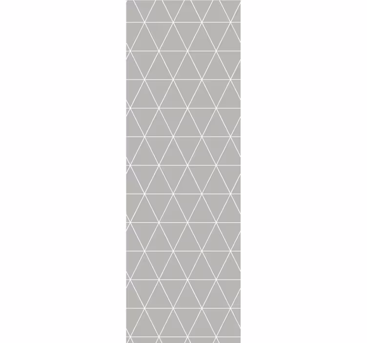 Geometric wallpaper in gray elegant triangles - TenStickers