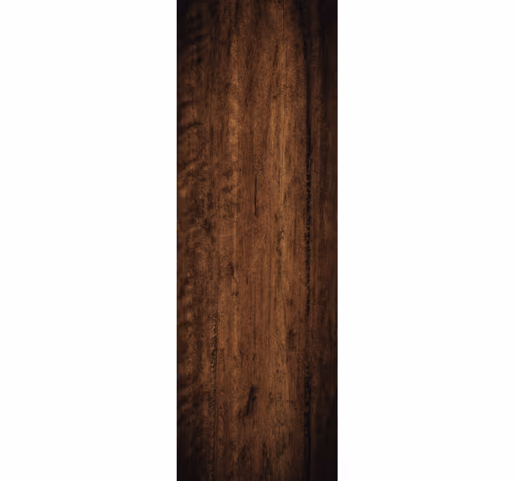 Raw dark brown patinated wood bedroom wallpaper - TenStickers